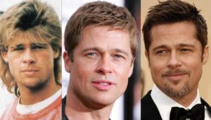 brad pitt plastic surgery before and after photos